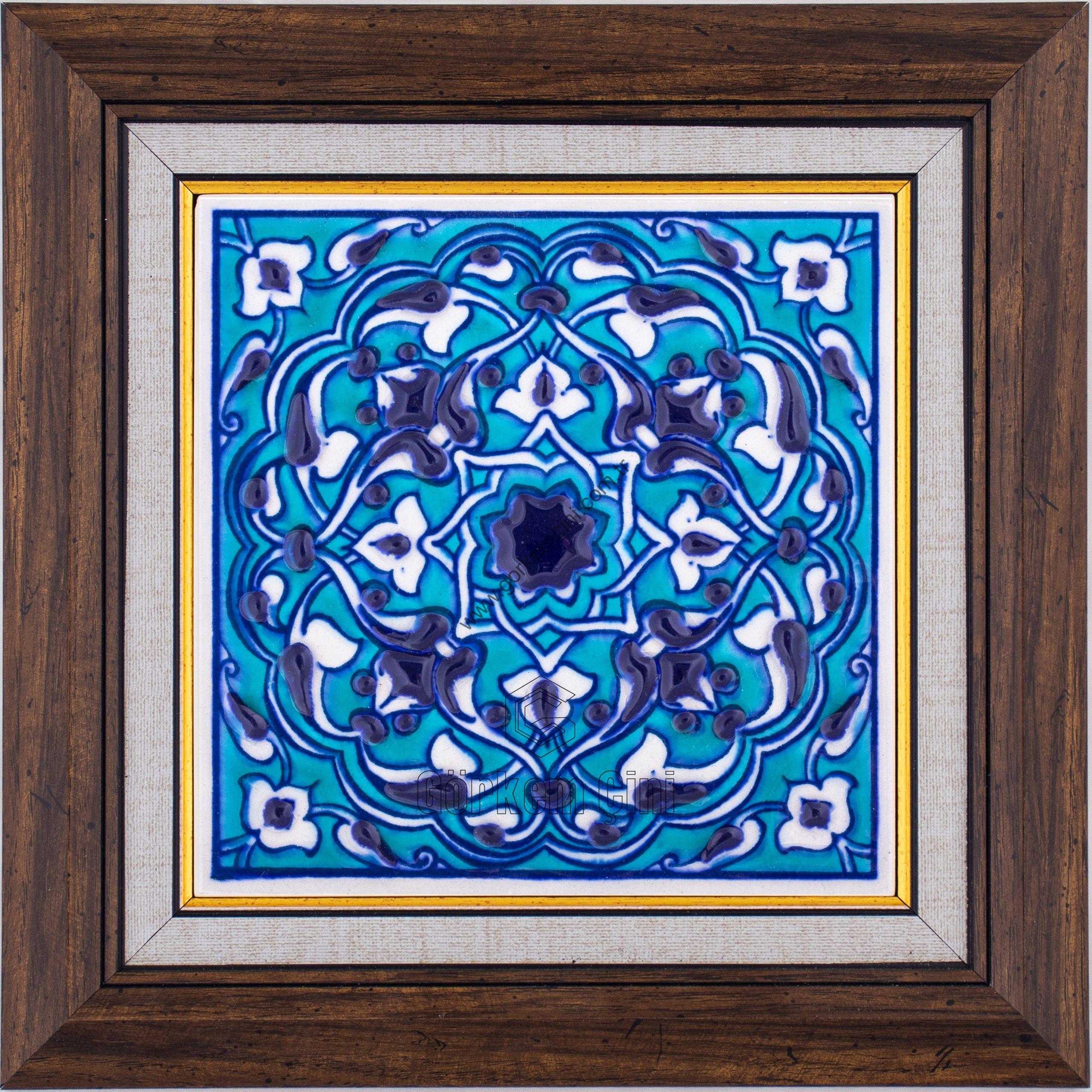 10X10-GÇ134-RUMİ-DESENİ-MAVİBEYAZ-TURKUAZ-ZEMİN