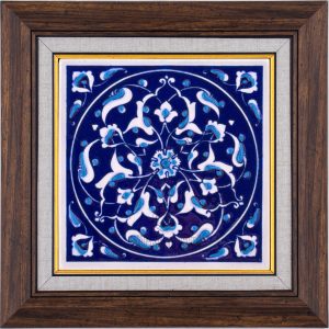 10X10-GÇ089-RUMİ-DESENİ-MAVİBEYAZ-KOBALT-ZEMİN