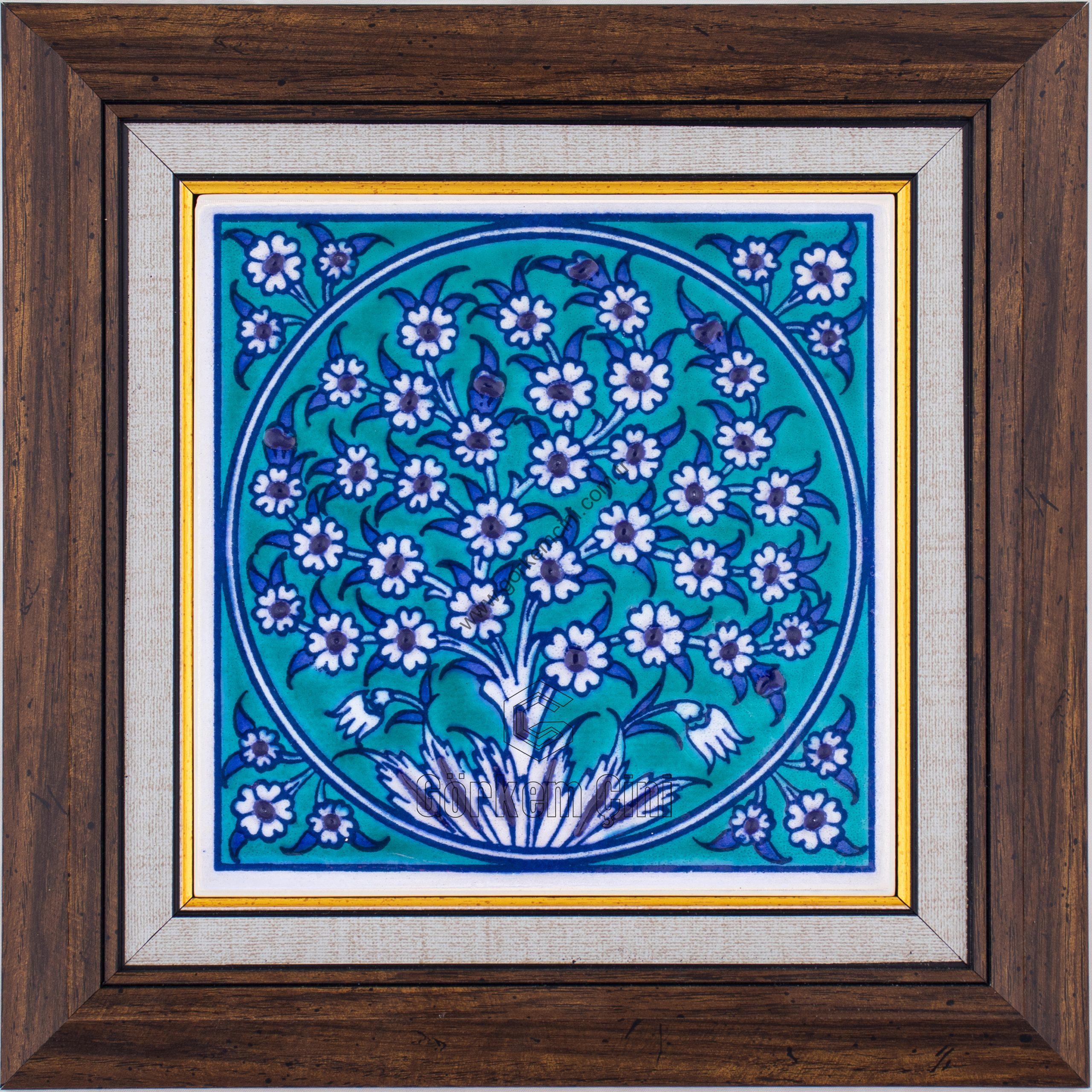 10X10-GÇ046-HAYAT-AĞACI-MAVİBEYAZ-DESENİ-TURKUAZ-ZEMİN