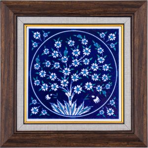 10X10-GÇ045-HAYAT-AĞACI-MAVİBEYAZ-DESENİ-KOBALT-ZEMİN