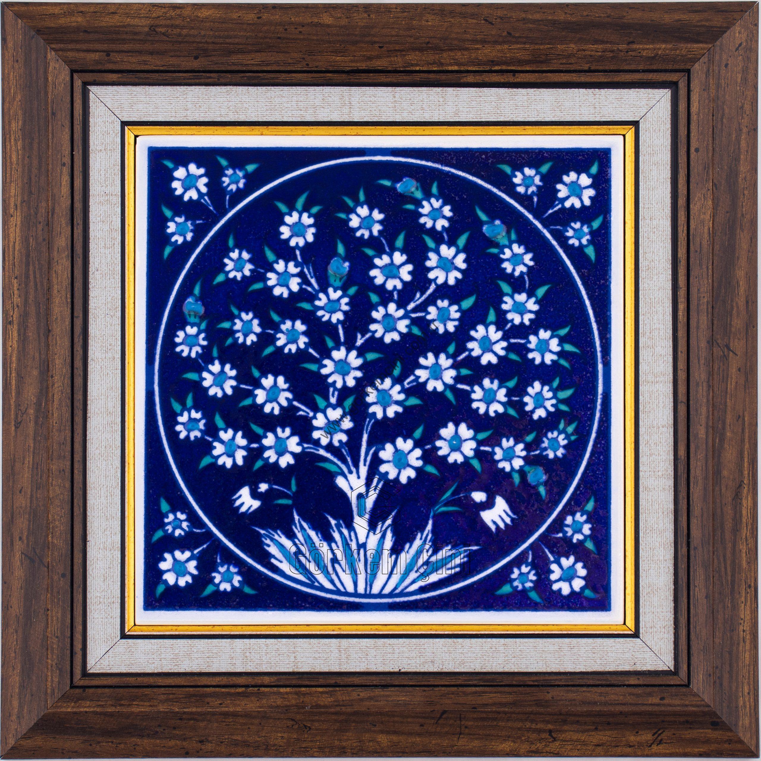 10X10-GÇ045-HAYAT-AĞACI-MAVİBEYAZ-DESENİ-KOBALT-ZEMİN