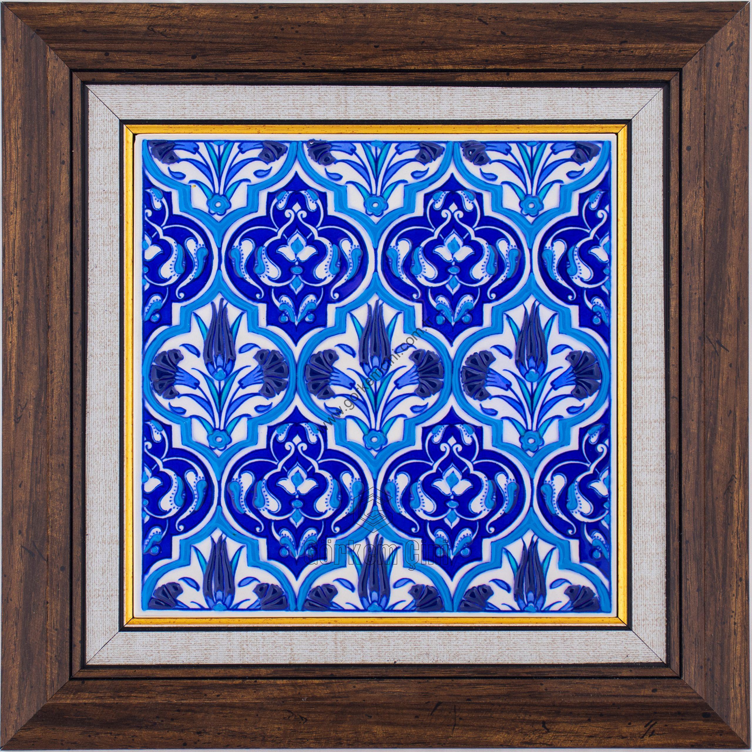 20X20-GÇ014-HANELİ-KARANFİL-LALELİ-DESEN-MAVİBEYAZ-KOBALT-ZEMİN