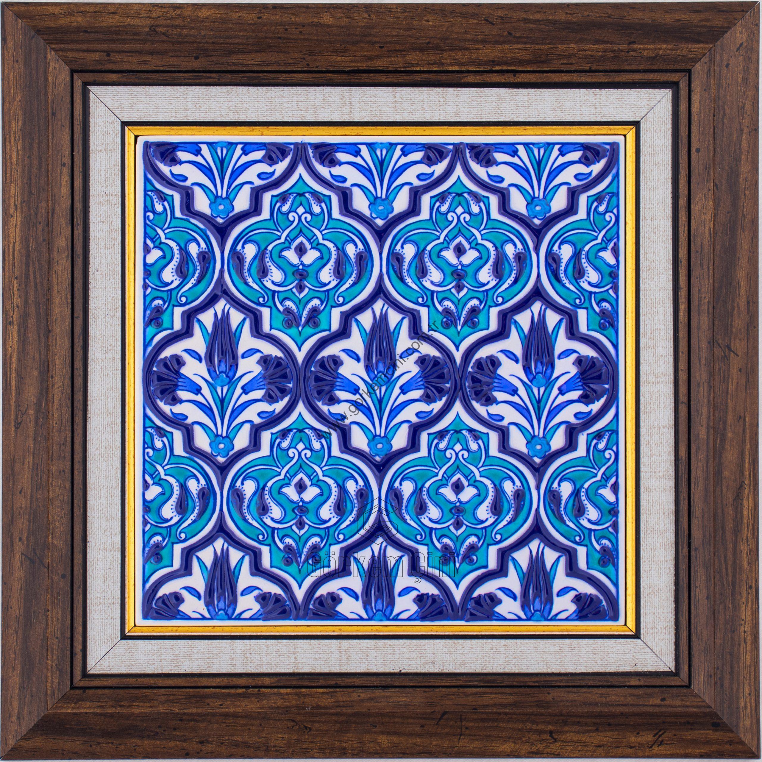 20X20-GÇ015-HANELİ-KARANFİL-LALELİ-DESEN-MAVİBEYAZ-TURKUAZ-ZEMİN