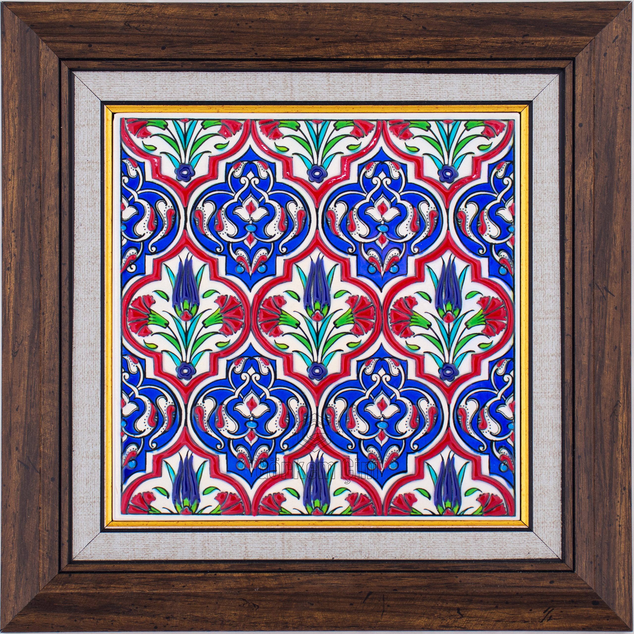 20X20-GÇ011-HANELİ-KARANFİL-LALELİ-DESEN-KOBALT-ZEMİN