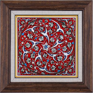 20X20-GÇ064-BABANAKKAŞ-DESENİ-KIRMIZI-ZEMİN