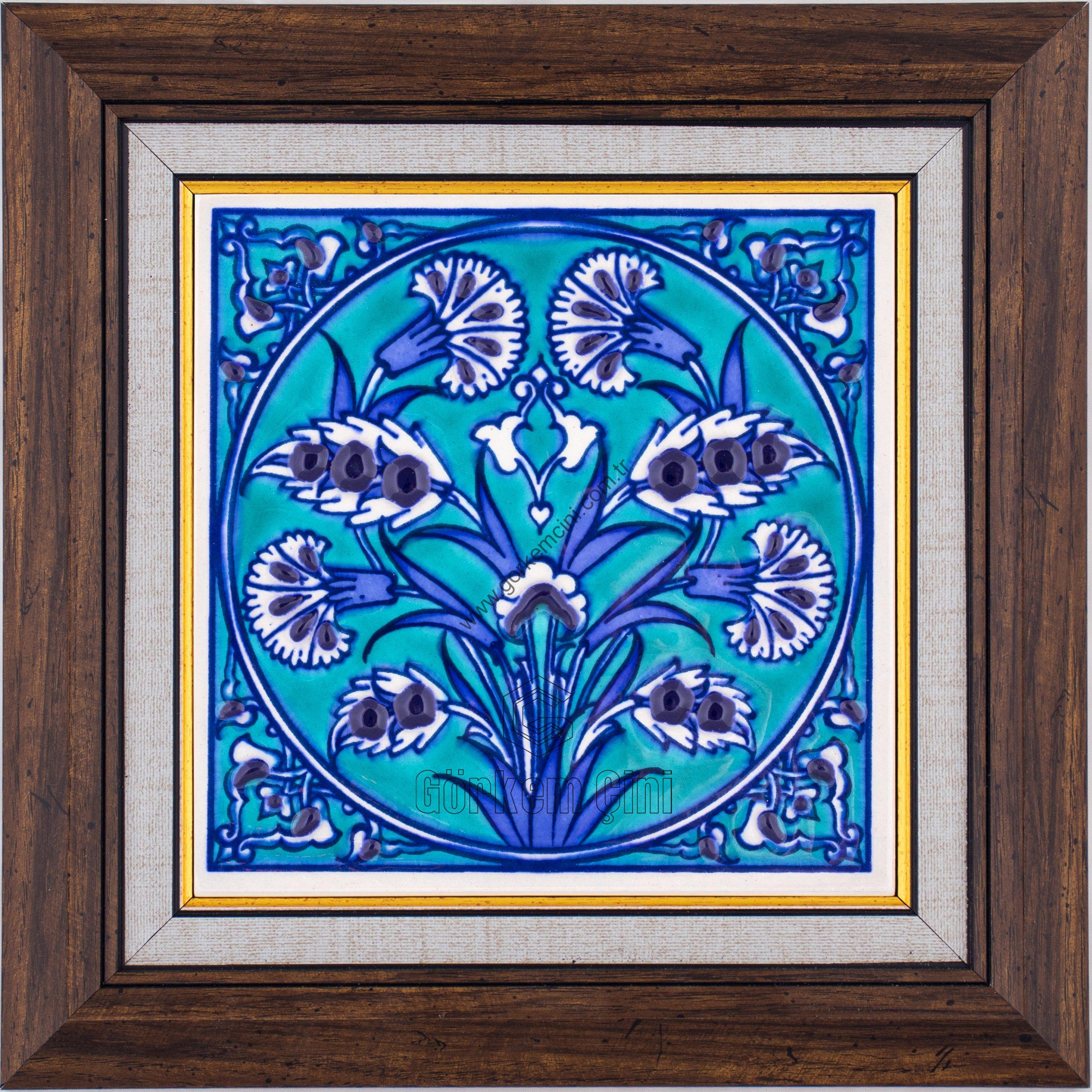 10X10-GÇ124-KARANFİL-HANÇER-YAPRAK-DESENİ-MAVİBEYAZ-TURKUAZ-ZEMİN