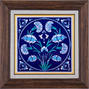 10X10-GÇ123-KARANFİL-HANÇER-YAPRAK-DESENİ-MAVİBEYAZ-KOBALT-ZEMİN