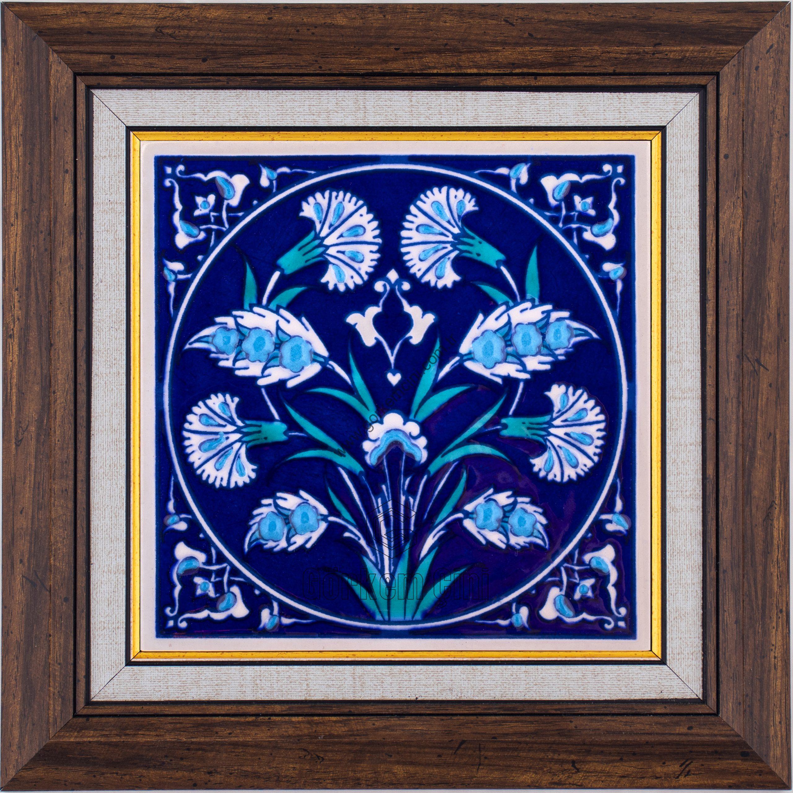 10X10-GÇ123-KARANFİL-HANÇER-YAPRAK-DESENİ-MAVİBEYAZ-KOBALT-ZEMİN