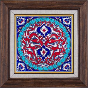 20X20-GÇ124-RUMİ-DESENİ-KIRMIZI-ZEMİN