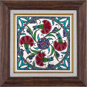 10X10-GÇ110-DÖRT-KARANFİL-DESENİ-TURKUAZ-ZEMİN