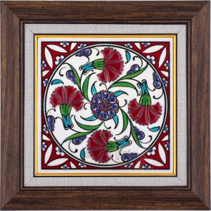 10X10-GÇ111-DÖRT-KARANFİL-DESENİ-KIRMIZI-ZEMİN
