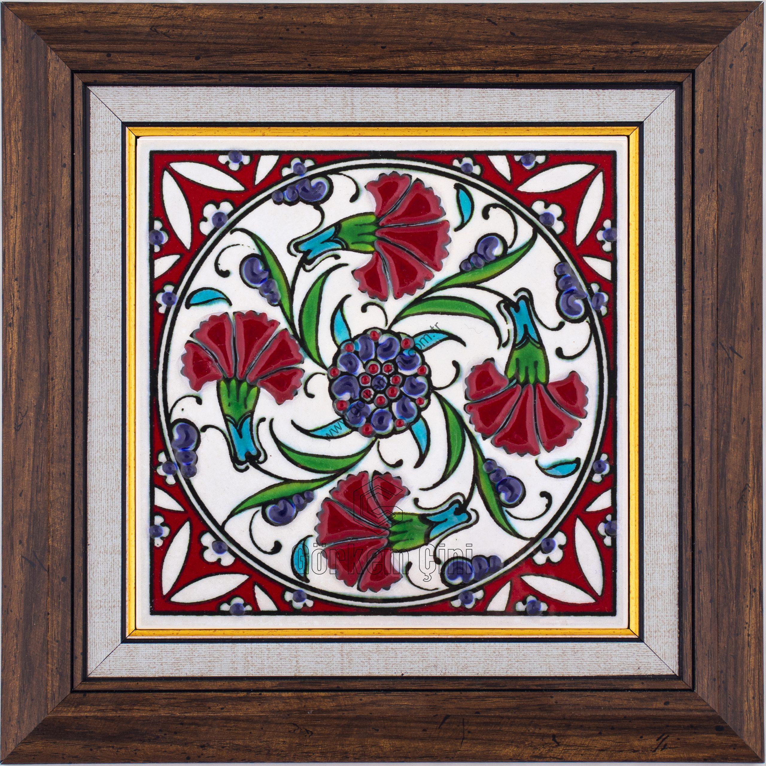 10X10-GÇ111-DÖRT-KARANFİL-DESENİ-KIRMIZI-ZEMİN