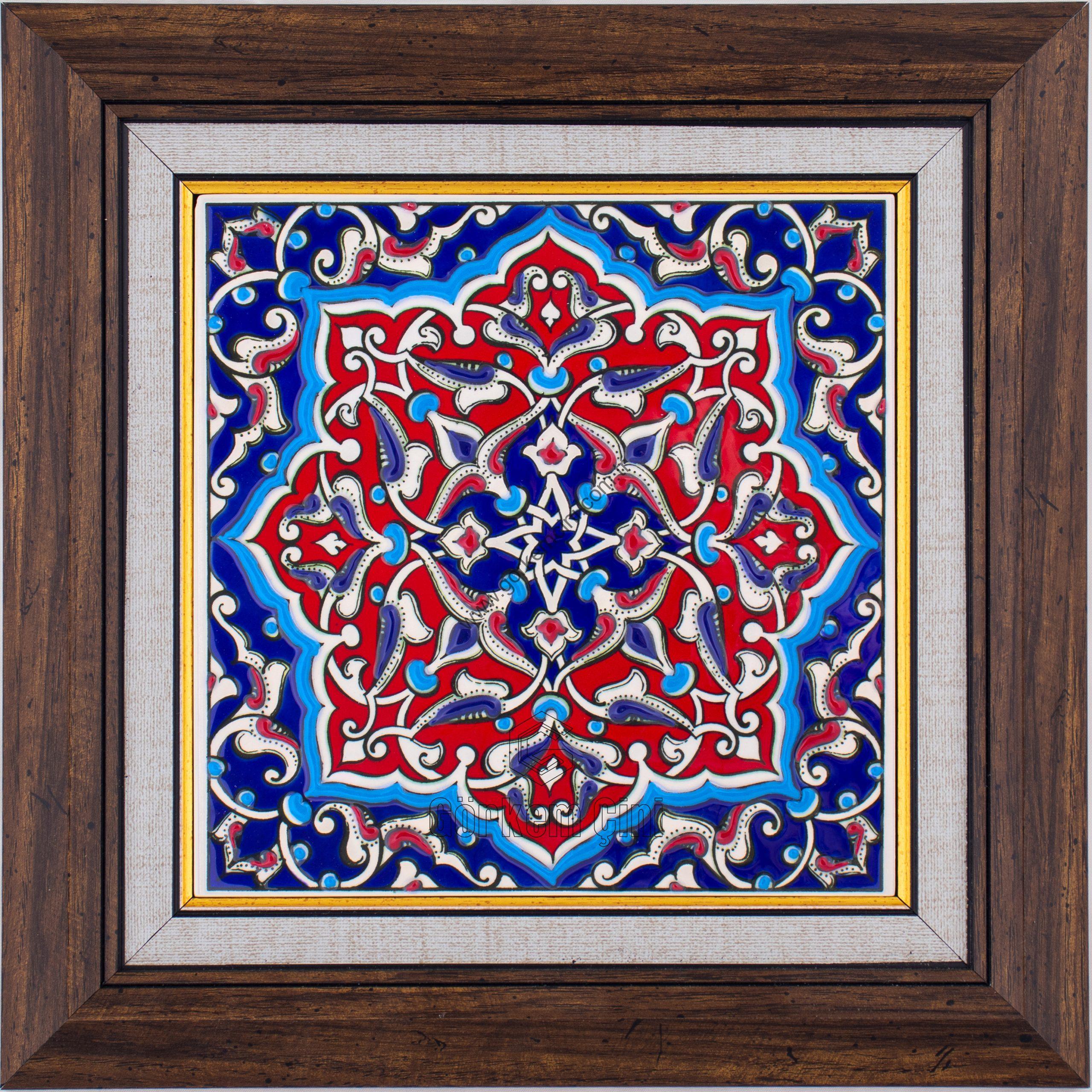 20X20-GÇ148-RUMİ-DESENİ-KIRMIZI-ZEMİN