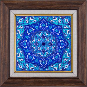 20X20-GÇ054-RUMİ-DESENİ-MAVİBEYAZ-TURKUAZ-ZEMİN