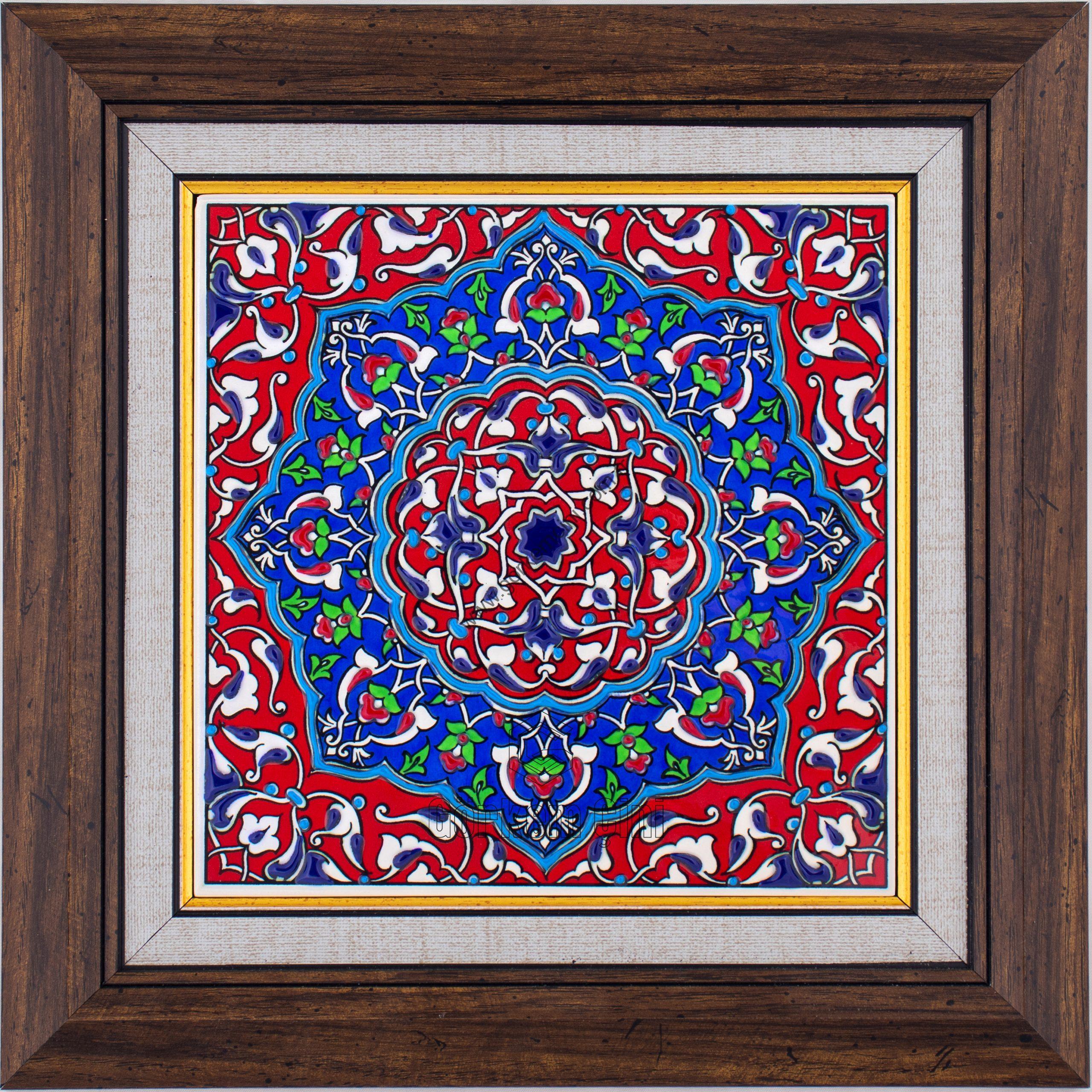 20X20-GÇ052-RUMİ-DESENİ-KIRMIZI-ZEMİN