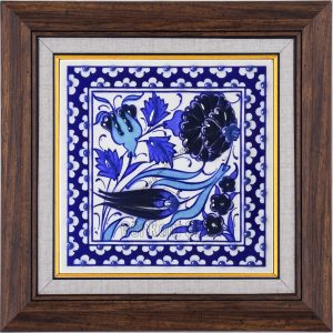10X10-GÇ138-LALE-GÜL-DESENİ-MAVİBEYAZ-KOBALT-ZEMİN