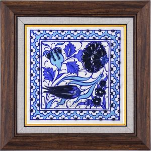 10X10-GÇ139-LALE-GÜL-DESENİ-MAVİBEYAZ-TURKUAZ-ZEMİN