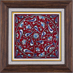 10X10-GÇ102-BABANAKKAŞ-DESENİ-KIRMIZI-ZEMİN