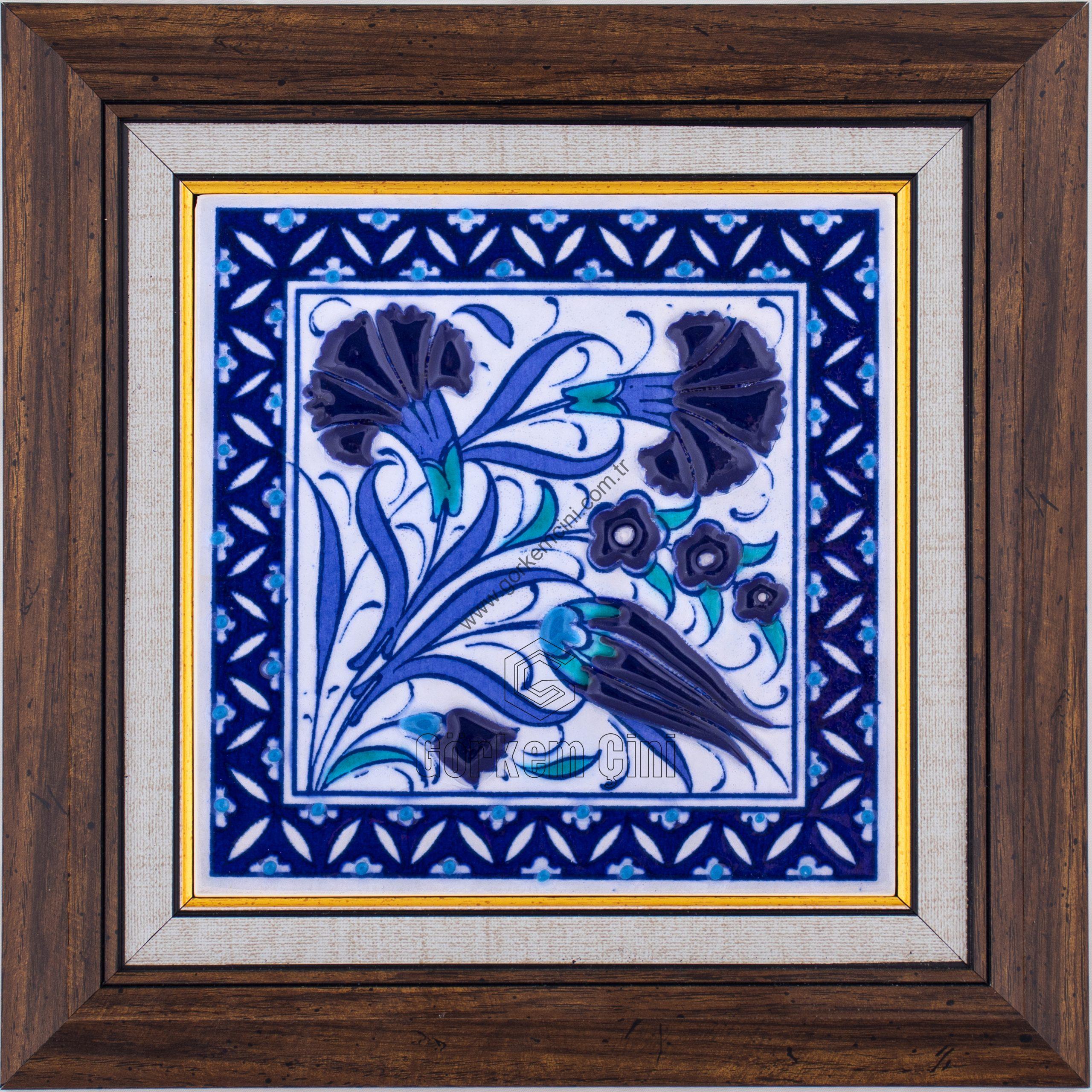 10X10-GÇ148-LALE-KARANFİL-PENÇ-DESENİ-MAVİBEYAZ-KOBALT-ZEMİN
