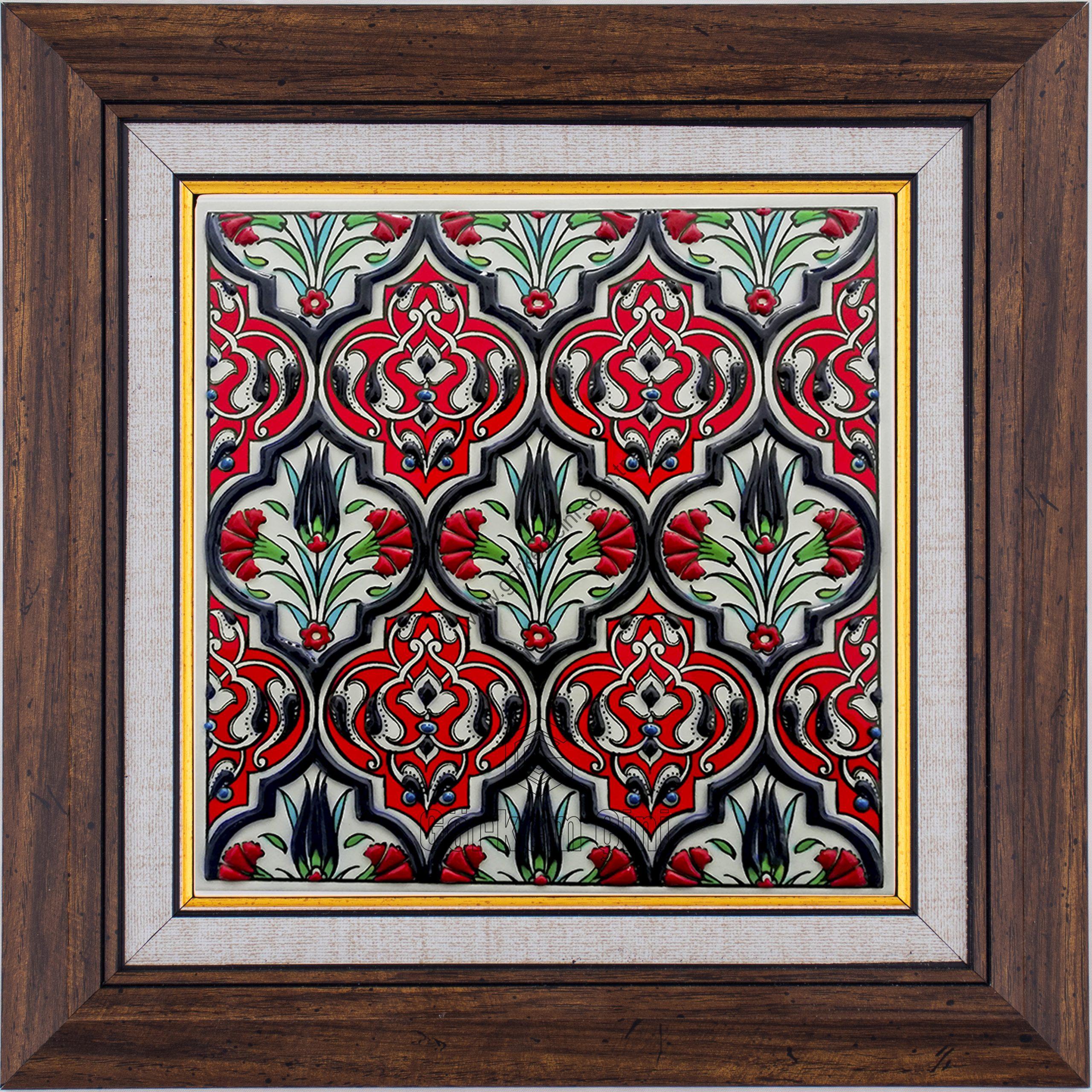 20X20-GÇ013-HANELİ-KARANFİL-LALELİ-DESEN-KIRMIZI-ZEMİN
