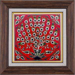 20X20-GÇ003-HAYAT-AĞACI-KIRMIZI-ZEMİN