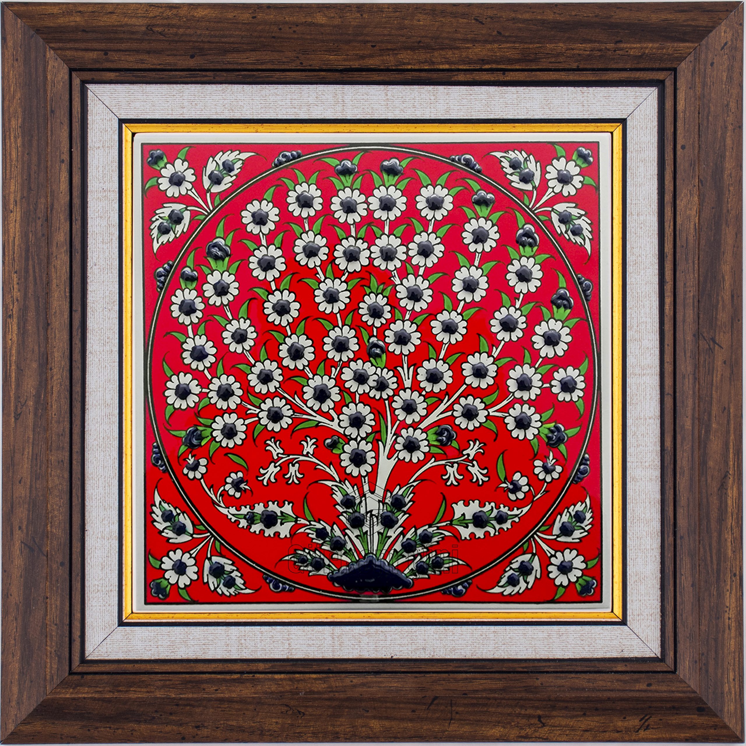 20X20-GÇ003-HAYAT-AĞACI-KIRMIZI-ZEMİN