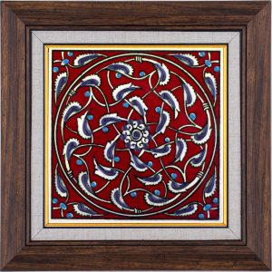 10X10-GÇ003-RUMİ-DESENİ-KIRMIZI-ZEMİN
