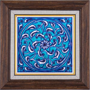 10X10-GÇ005-RUMİ-DESENİ-MAVİBEYAZ-TURKUAZ-ZEMİN
