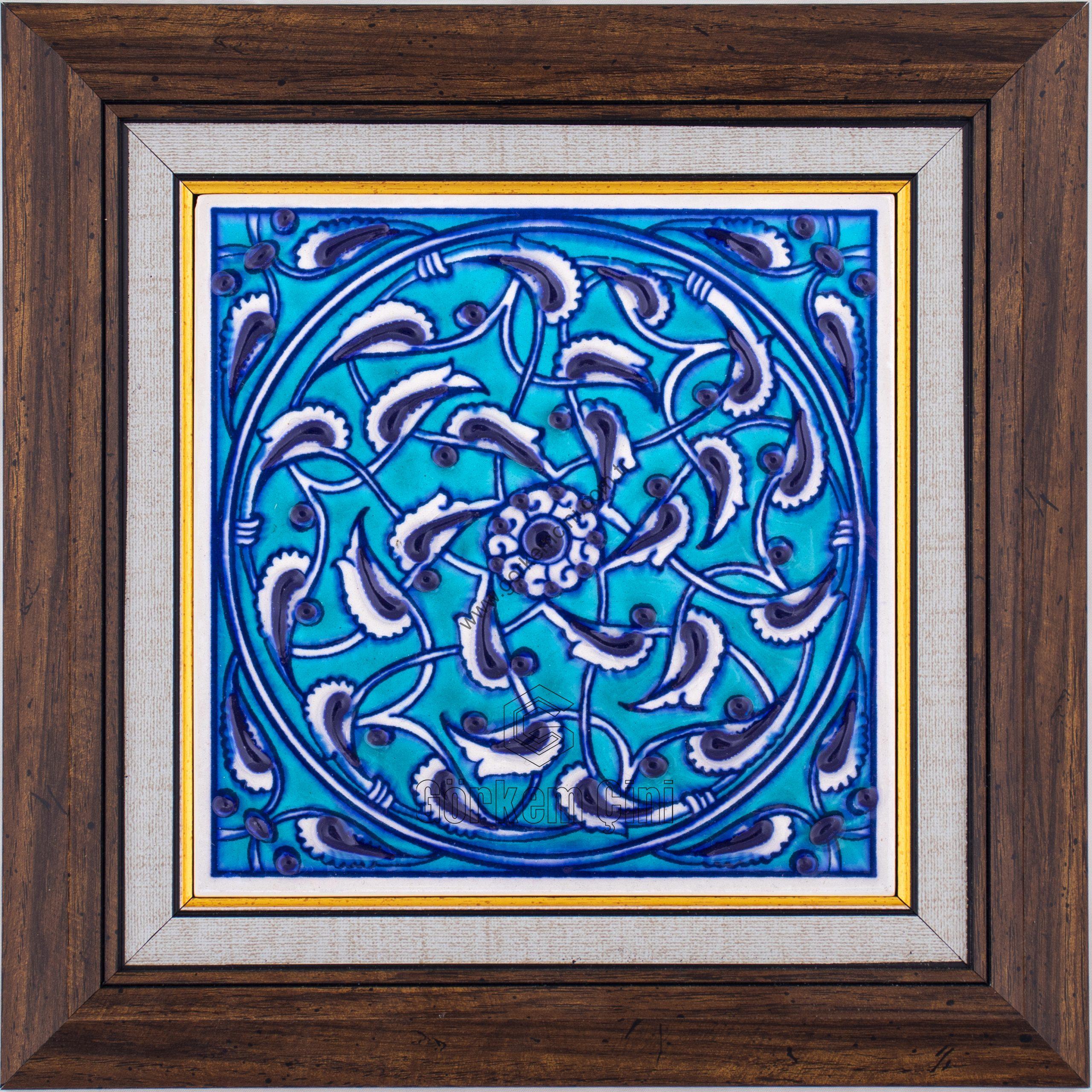 10X10-GÇ005-RUMİ-DESENİ-MAVİBEYAZ-TURKUAZ-ZEMİN
