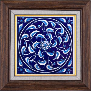 10X10-GÇ004-RUMİ-DESENİ-MAVİBEYAZ-KOBALT-ZEMİN