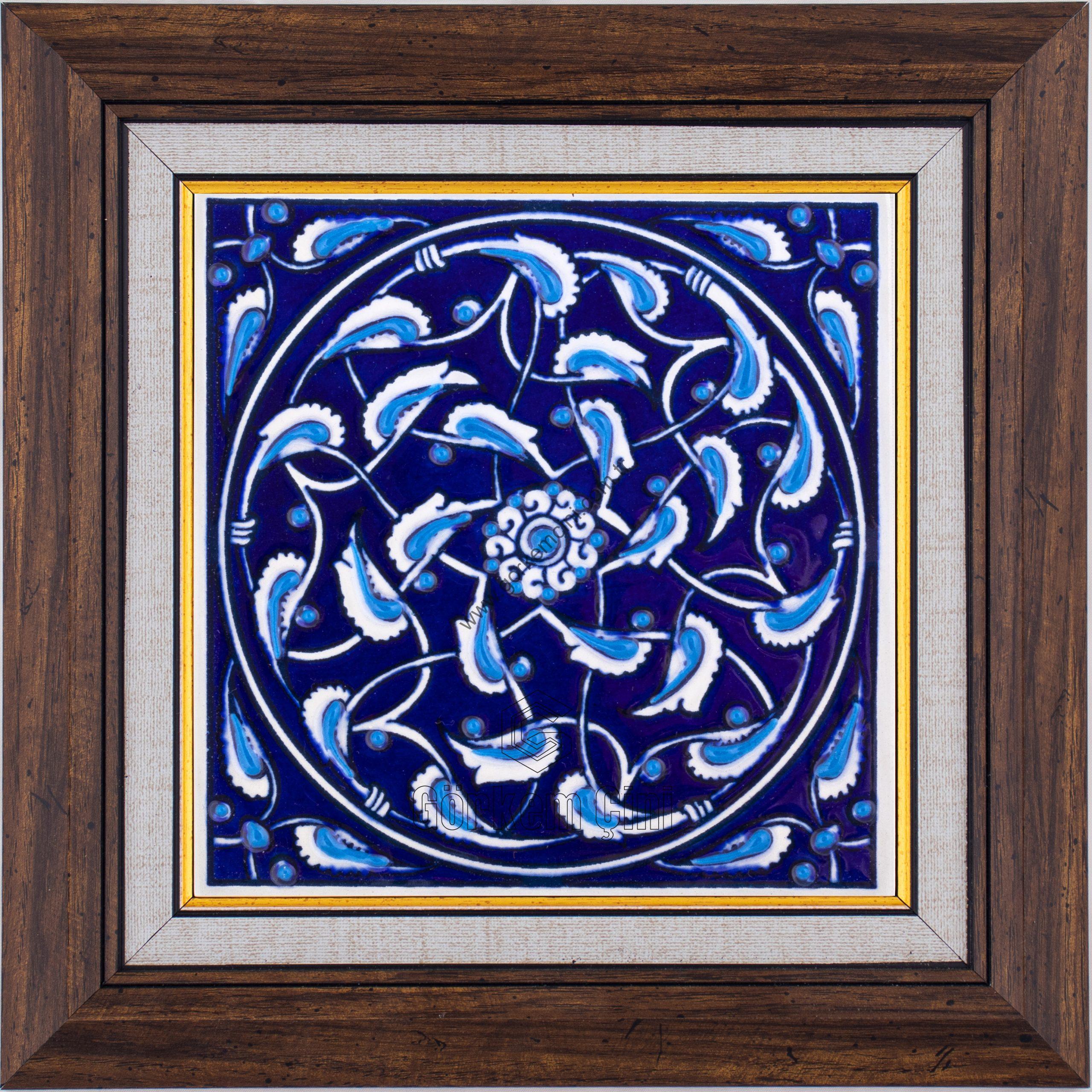 10X10-GÇ004-RUMİ-DESENİ-MAVİBEYAZ-KOBALT-ZEMİN