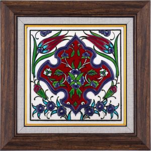 10X10-GÇ015-LALE-PENÇ-HATAYİ-DESENİ-KIRMIZI-ZEMİN