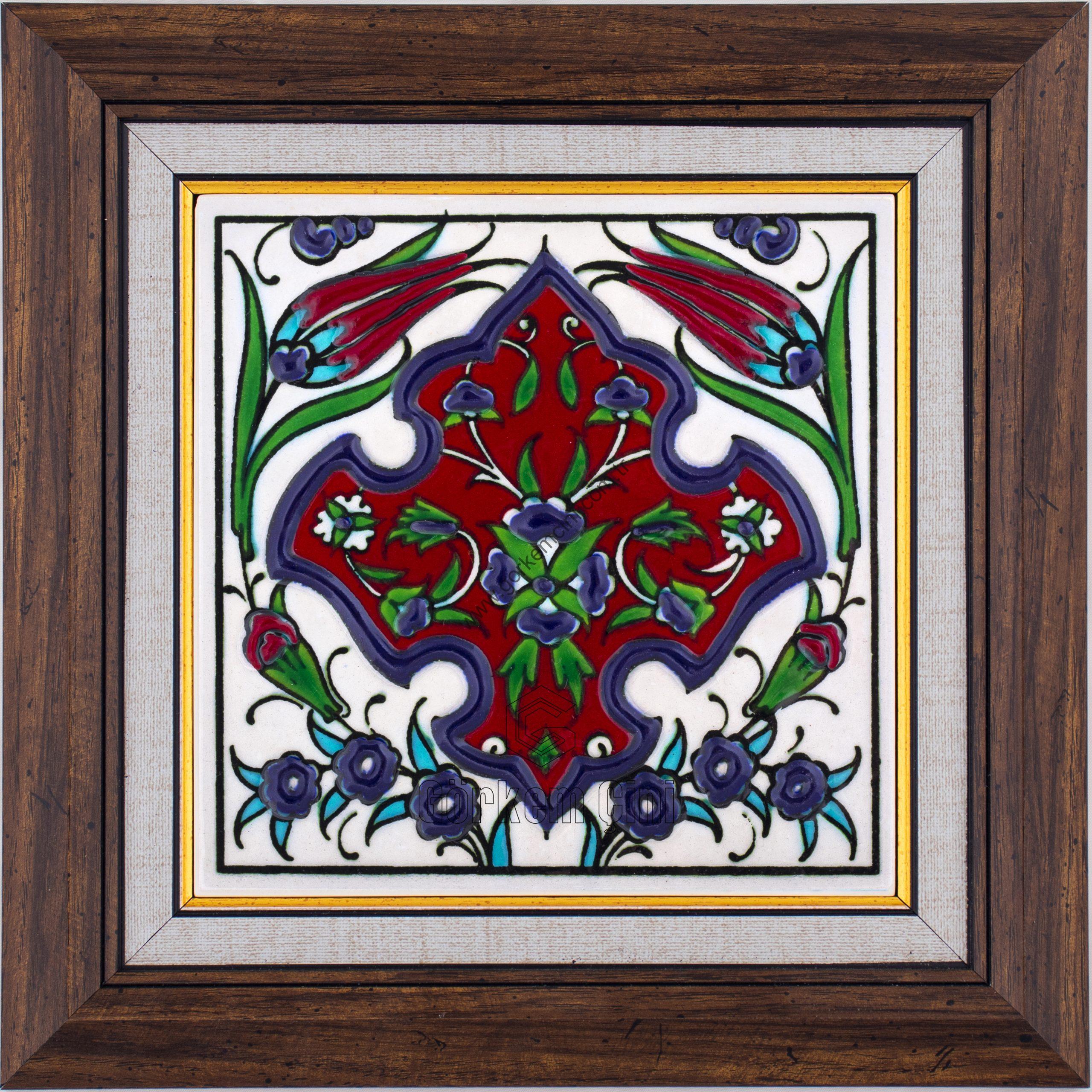 10X10-GÇ015-LALE-PENÇ-HATAYİ-DESENİ-KIRMIZI-ZEMİN