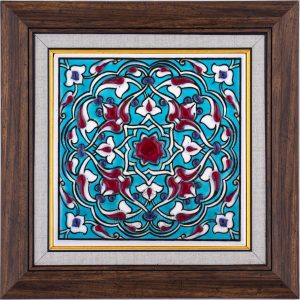 10X10-GÇ131-RUMİ-DESENİ-TURKUAZ-ZEMİN