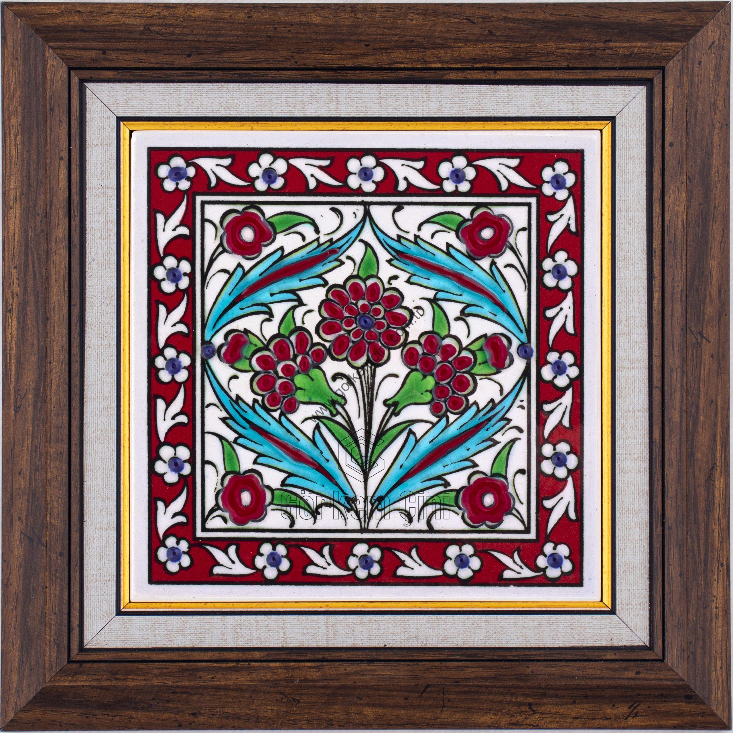 10X10-GÇ157-HANÇER-YAPRAK-DESENİ-KIRMIZI-ZEMİN