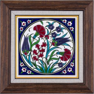 10X10-GÇ052-BİTKİSEL-DESEN-KOBALT-ZEMİN