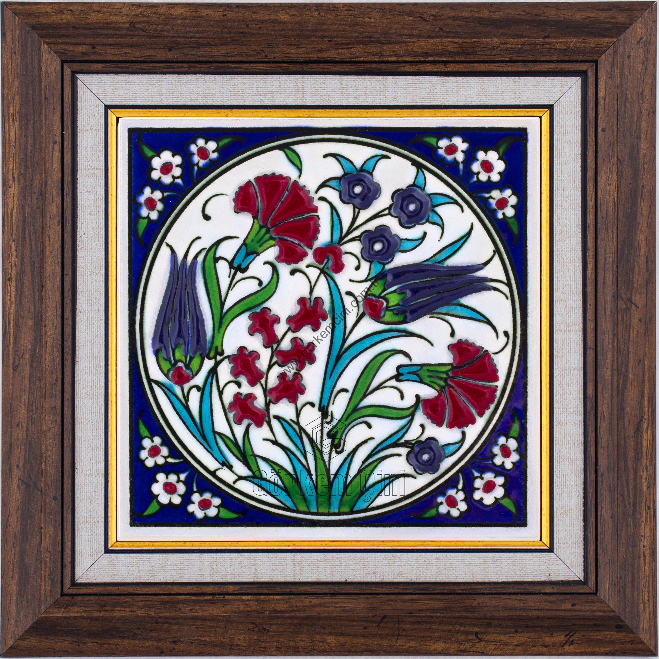 10X10-GÇ052-BİTKİSEL-DESEN-KOBALT-ZEMİN