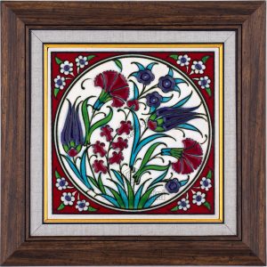 10X10-GÇ054-BİTKİSEL-DESEN-KIRMIZI-ZEMİN