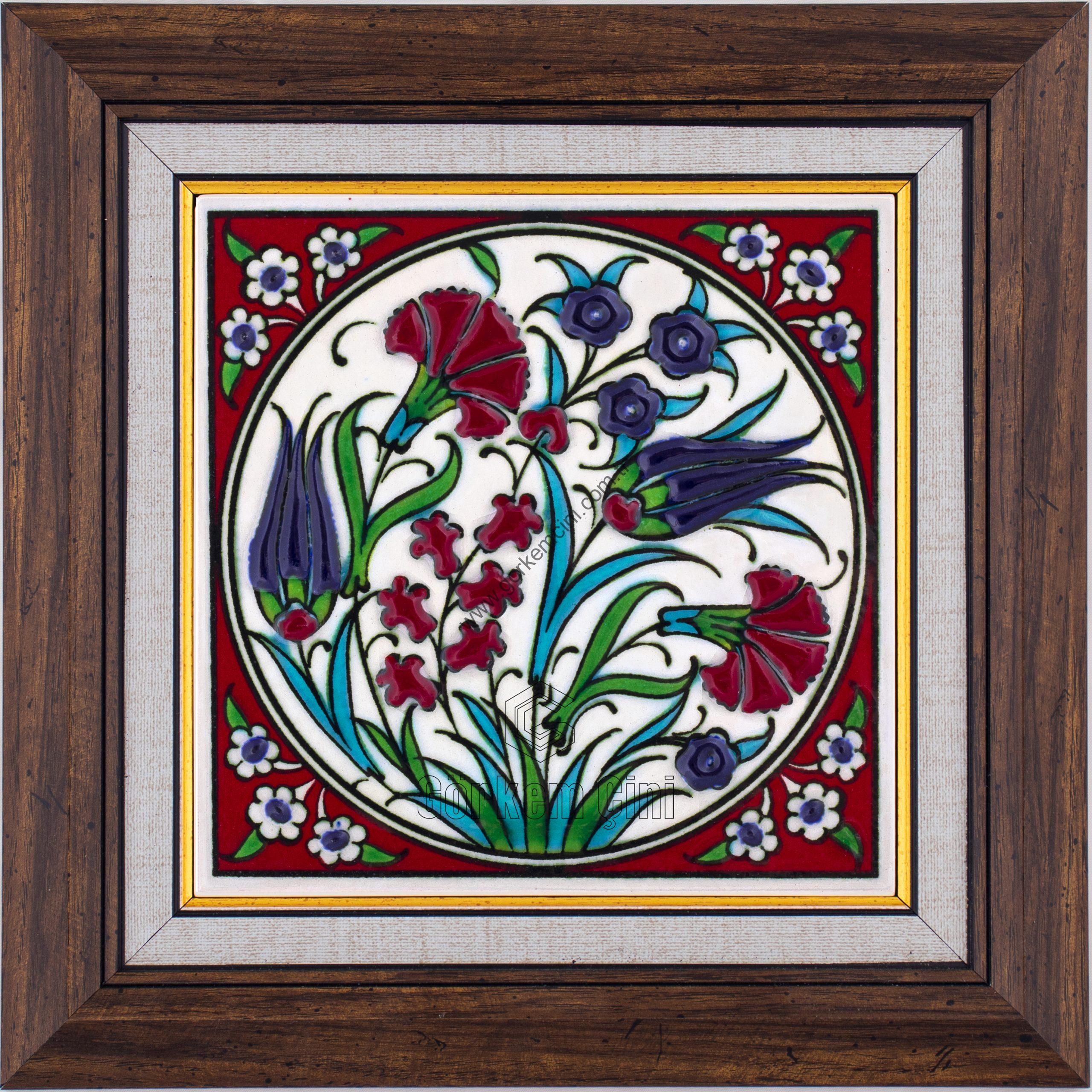 10X10-GÇ054-BİTKİSEL-DESEN-KIRMIZI-ZEMİN