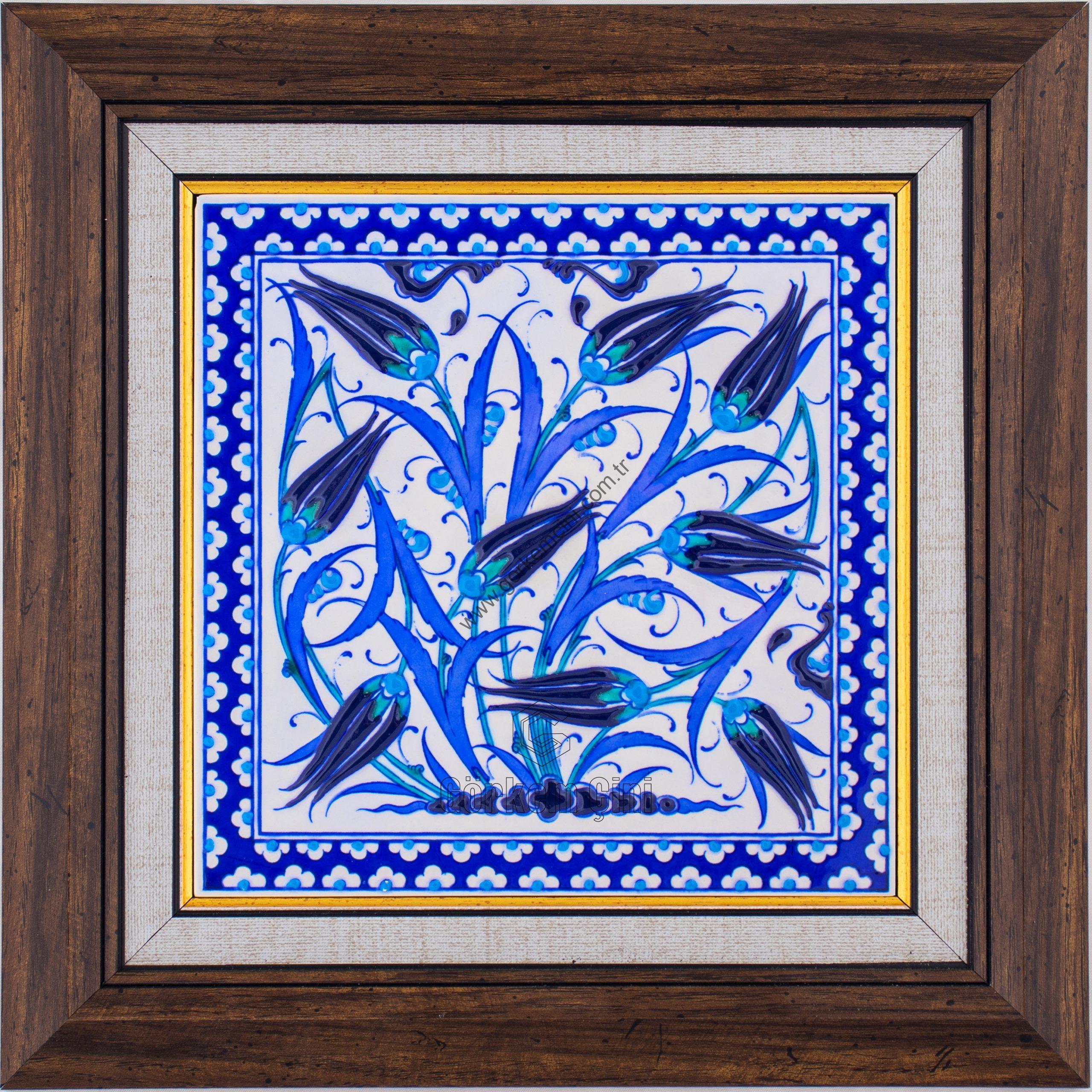 20X20-GÇ115-LALELİ-DESEN-MAVİBEYAZ-KOBALT