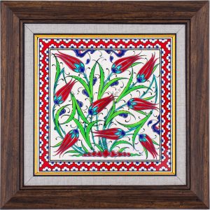 20X20-GÇ114-LALELİ-DESEN-KIRMIZI