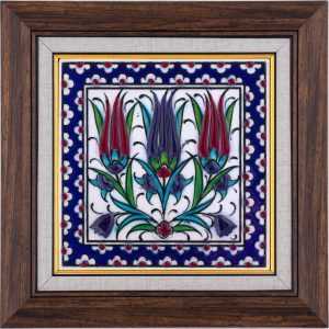 10X10-GÇ125-LALE-DESENİ-KOBALT-ZEMİN