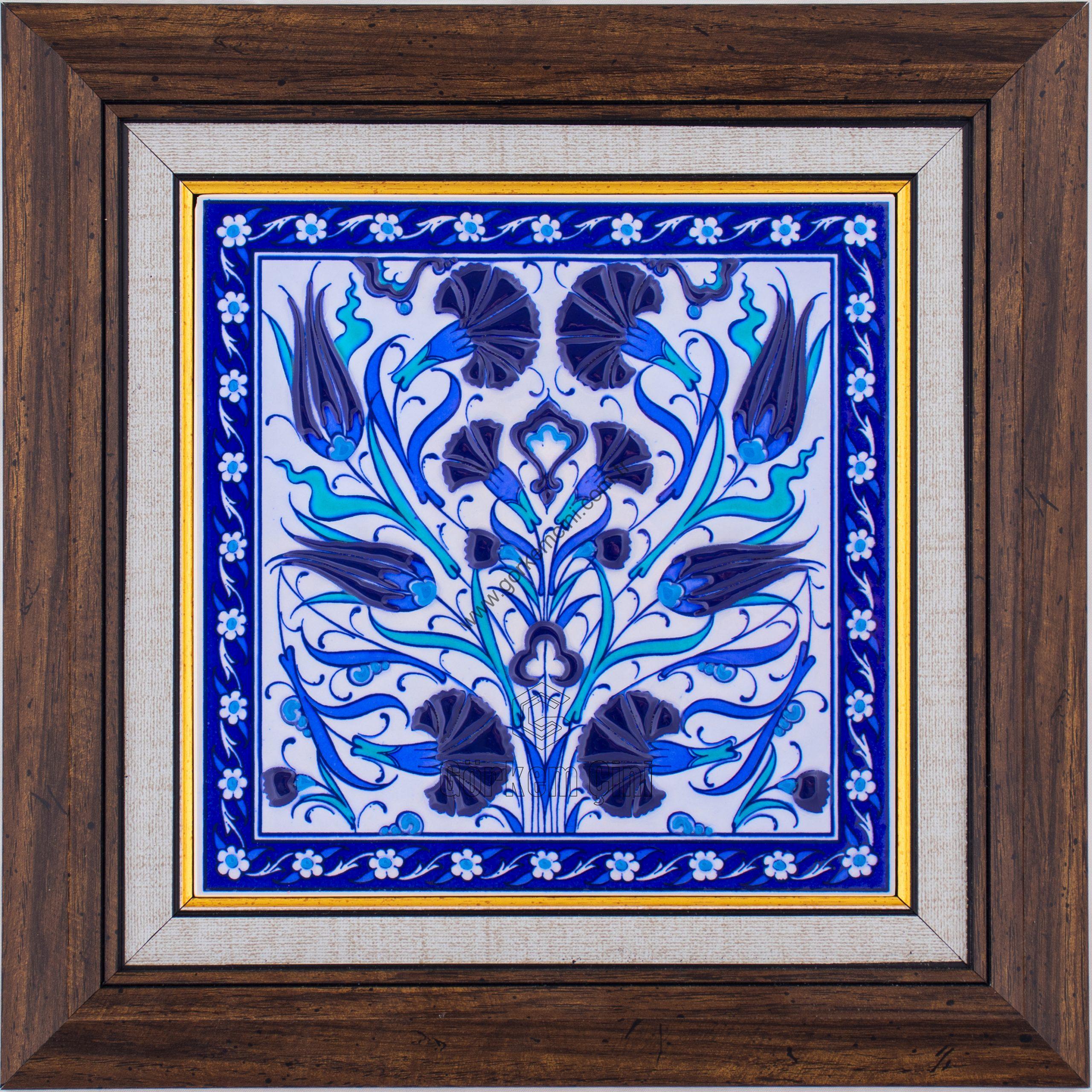 20X20-GÇ178-LALELİ-KARANFİLLİ-DESEN-MAVİBEYAZ-KOBALT