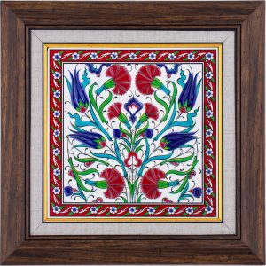 20X20-GÇ177-LALELİ-KARANFİLLİ-DESEN-KIRMIZI