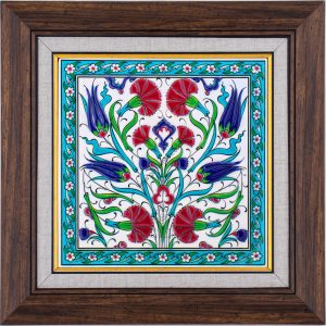 20X20-GÇ176-LALELİ-KARANFİLLİ-DESEN-TURKUAZ