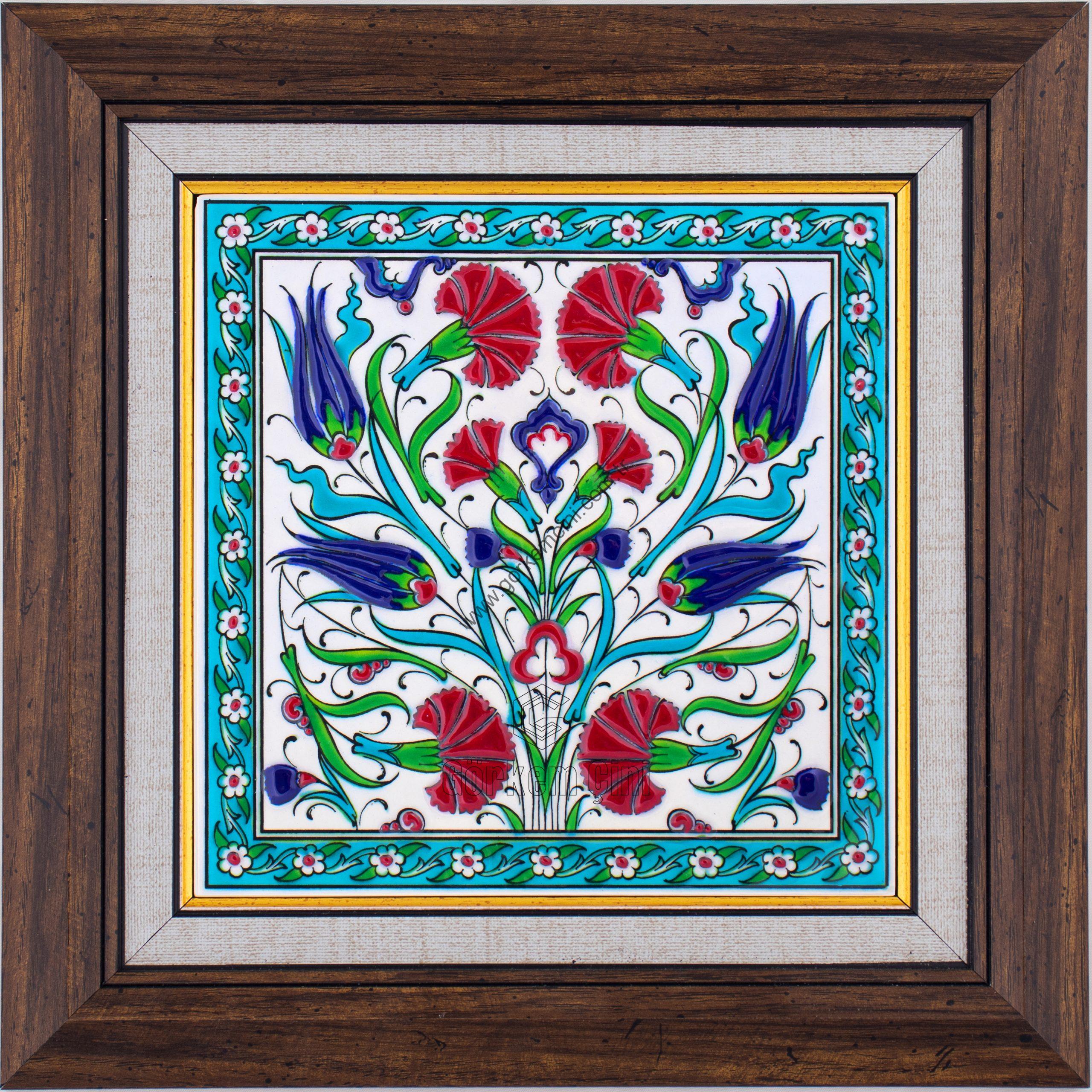 20X20-GÇ176-LALELİ-KARANFİLLİ-DESEN-TURKUAZ