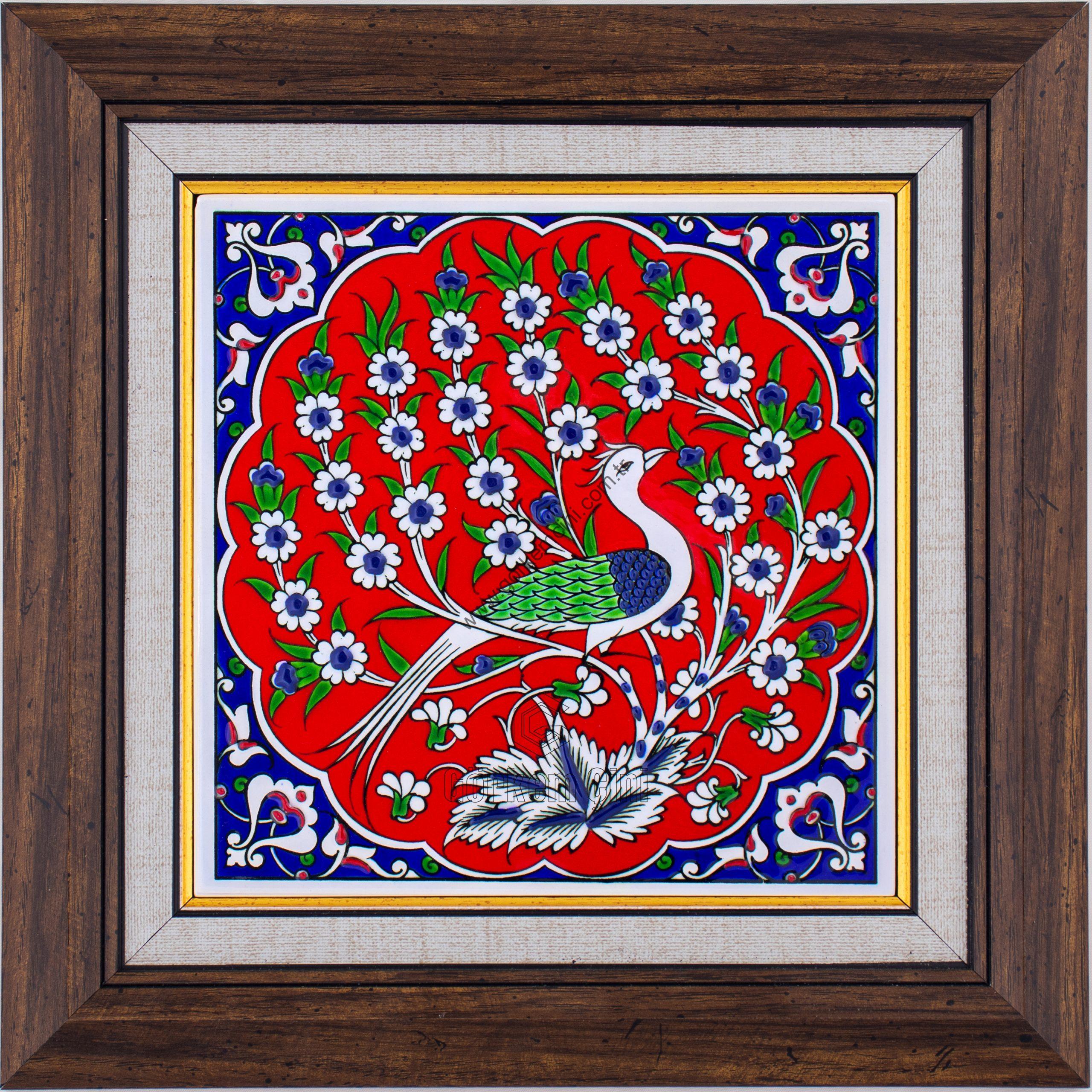 20X20-GÇ174-KLASİK-KUŞLU-DESEN-KIRMIZI-ZEMİN