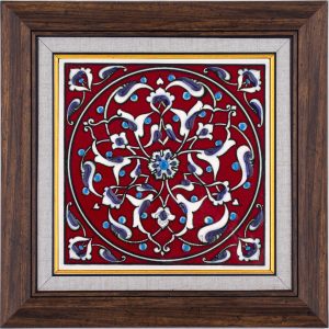 10X10-GÇ088-RUMİ-DESENİ-KIRMIZI-ZEMİN