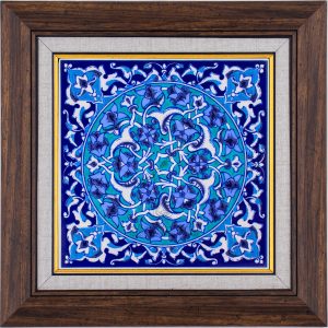 20X20-GÇ208-RUMİ-DESEN-MAVİBEYAZ-TURKUAZ-ZEMİN