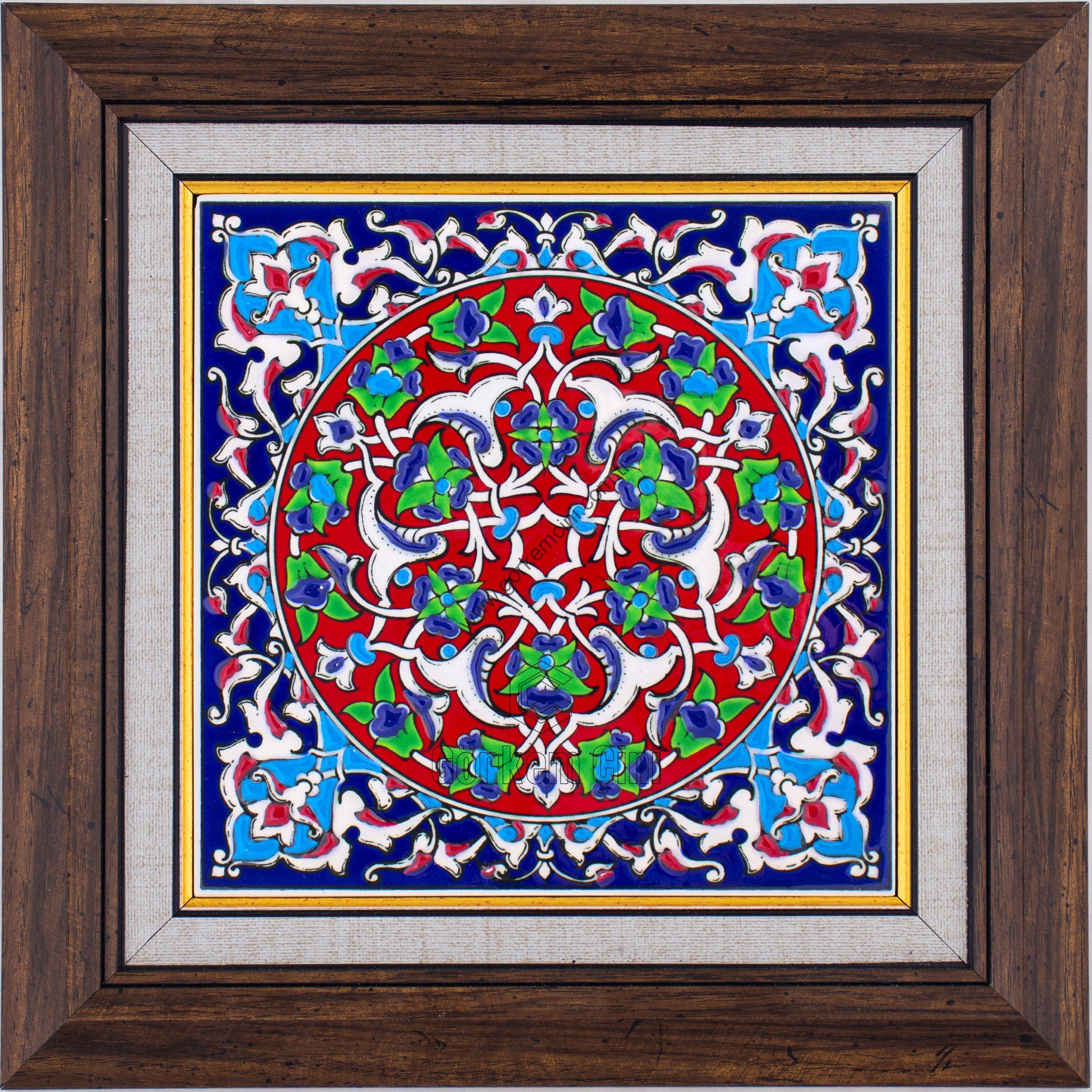 20X20-GÇ206-RUMİ-DESEN-KIRMIZI-ZEMİN